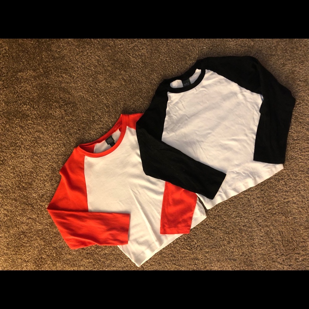BUNDLE! Baseball tee crop tops